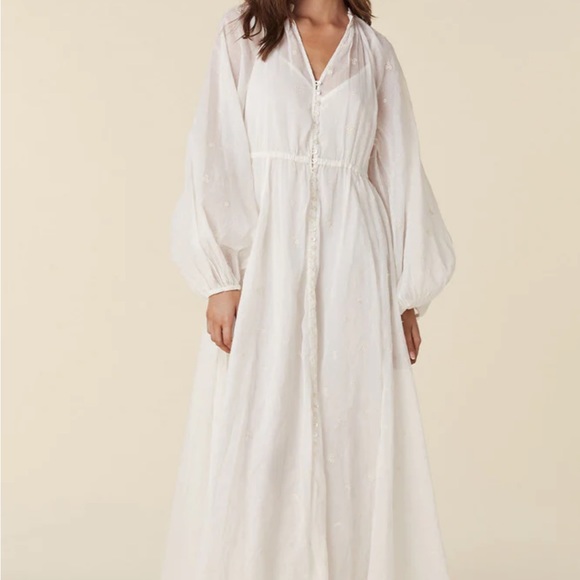 Spell x WOLFCUB Fleur Gown in Antique White - Picture 7 of 15